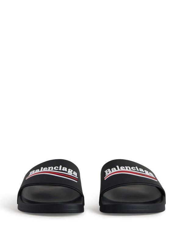 BALENCIAGA: flip flops online - Logo sliders