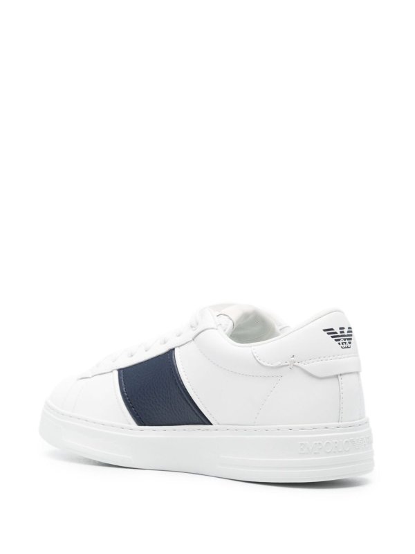 EMPORIO ARMANI: trainers online - Leather Sneakers