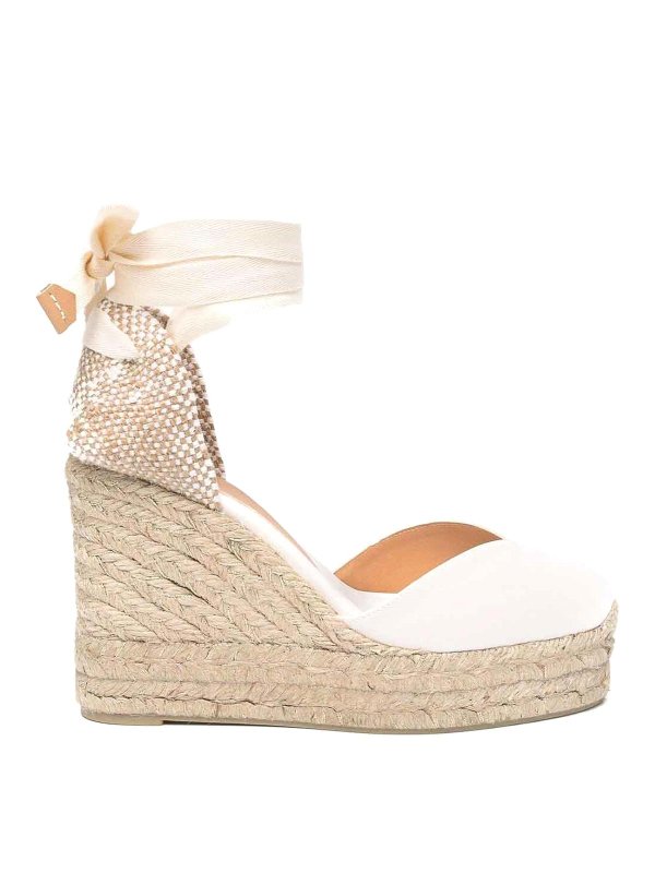 CASTANER: espadrilles - Chiara Raffia Wedge Espadrilles