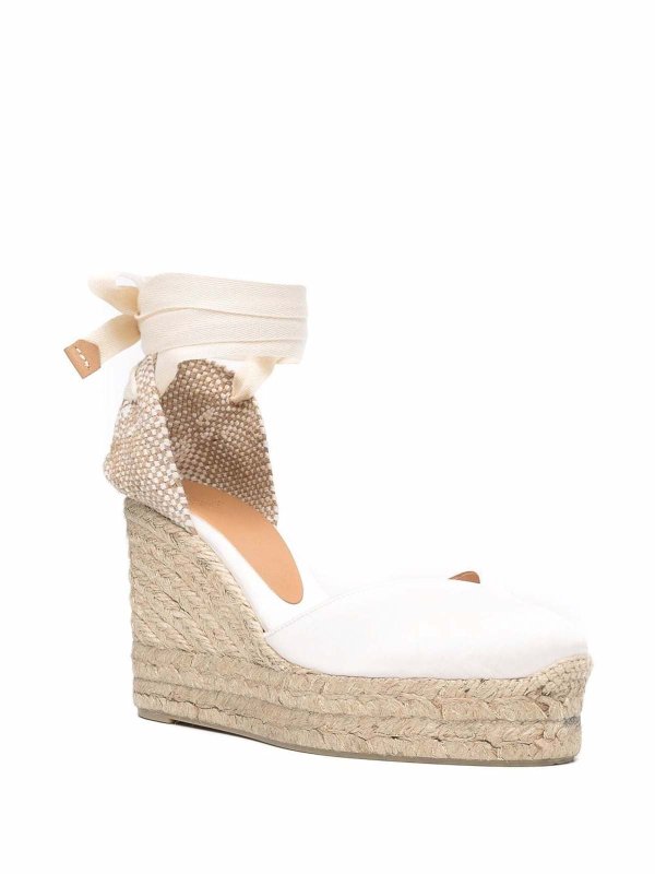 Chiara Raffia Wedge Espadrilles shop online: CASTANER