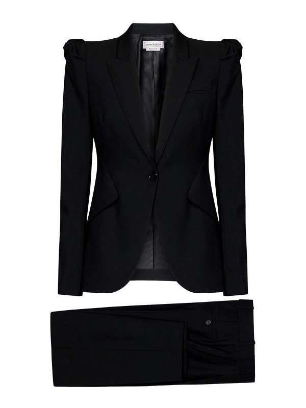 The Best Shops ALEXANDER MCQUEEN: formal suits - Black Tailored Wool Suit