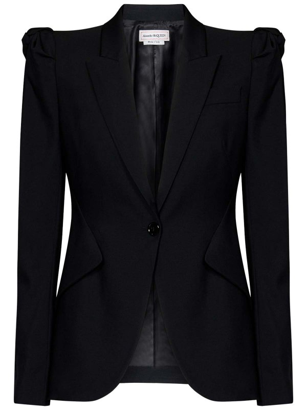 Black Tailored Wool Suit shop online: ALEXANDER MCQUEEN
