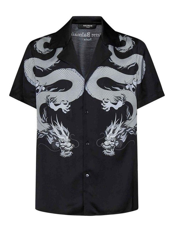 Balmain: Hemden - Hemd - Schwarz