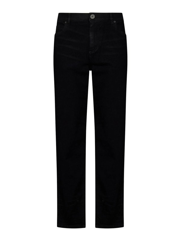 Balmain: Bootcut - Bootcut Jeans - Schwarz