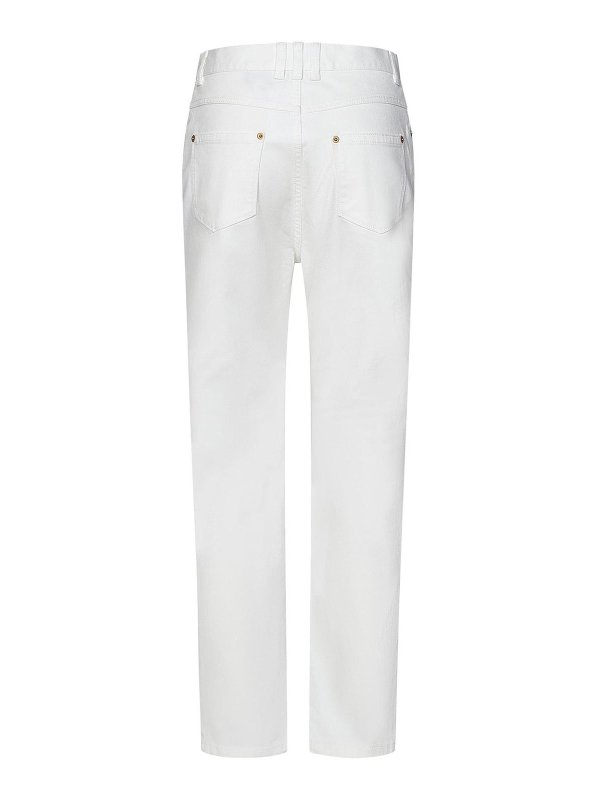 Balmain: bootcut jeans online - High-Waisted Cropped Jeans