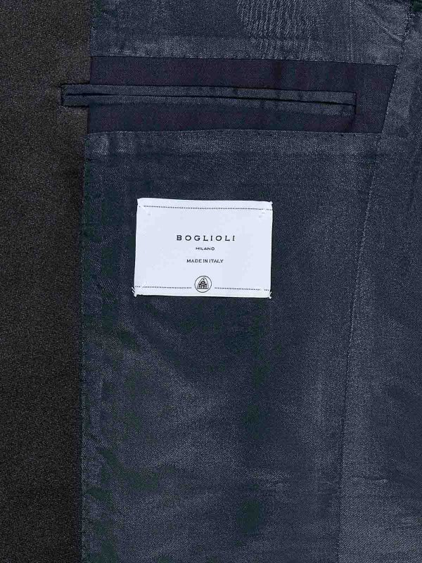 BOGLIOLI buy online Dark Blue Stretch Virgin Wool Tuxedo Suit