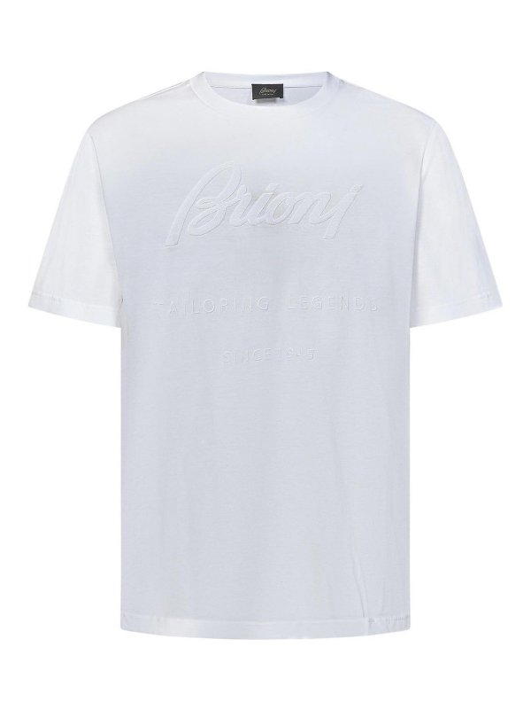 BRIONI: Camisetas - Camiseta - Blanco