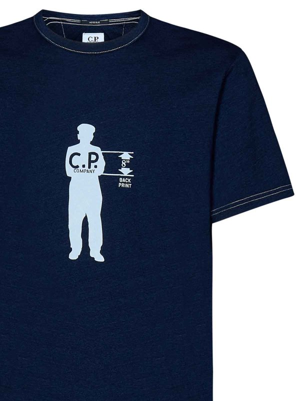 The Best Shops C.P. COMPANY: T-shirts - T-Shirt - Blau