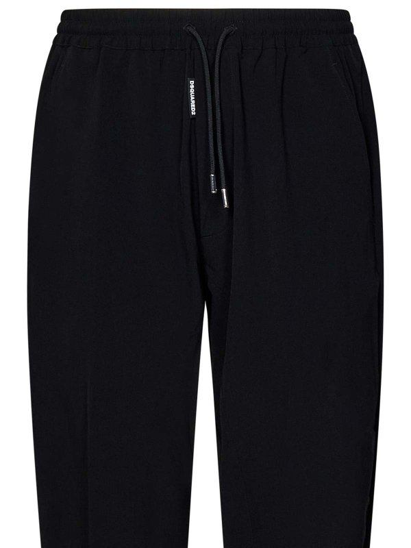 The Best Shops DSQUARED2: tracksuit bottoms - 80S Track Suit Black