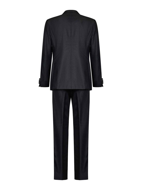EMPORIO ARMANI: formal suits online - Black Wool Tuxedo Suit