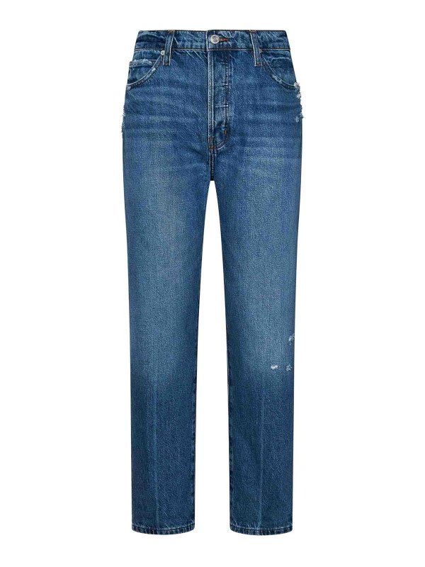 Frame: Boyfriend - Boyfriend Jeans - Blau