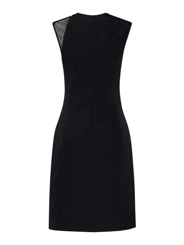 GENNY: knee length dresses online - Black Sheath Dress