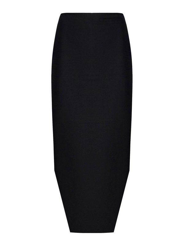 GIVENCHY: Knielange und Midi Röcke - Midirock - Schwarz