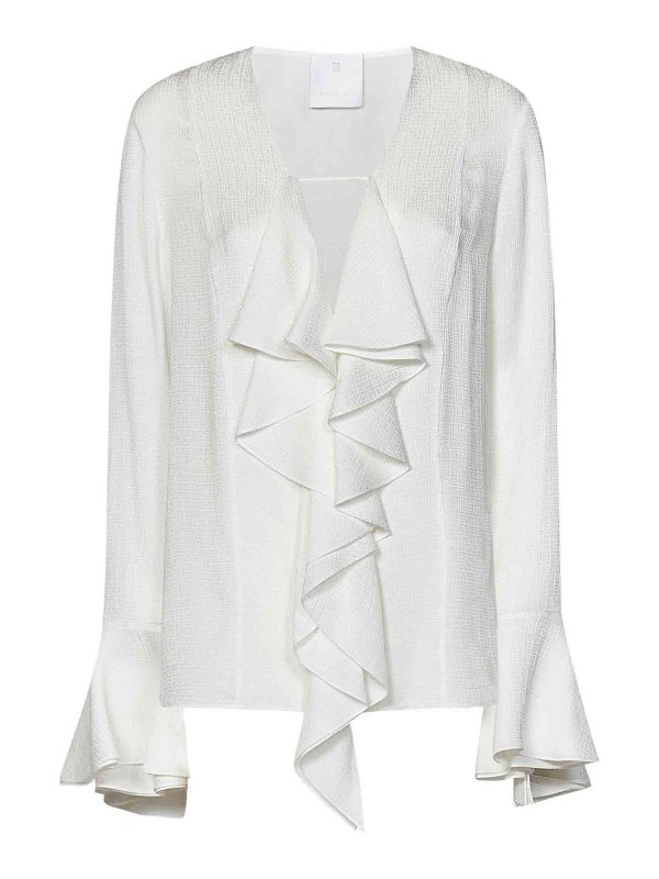 GIVENCHY: Blusas - Blusa - Blanco