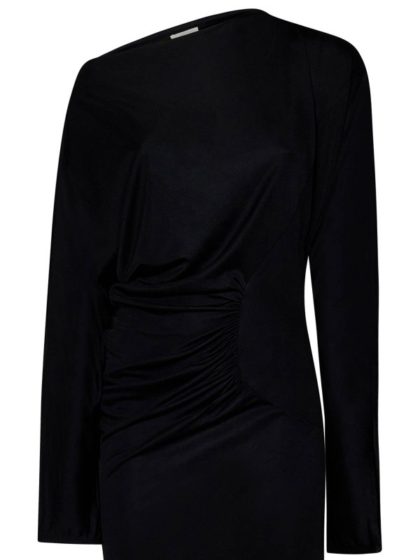 The Best Shops KHAITE: evening dresses - Long Black Viscose Jersey Dress