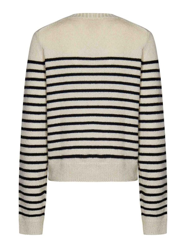 KHAITE: Suéteres con cuello pico online - Suéter Cuello Redondo - Blanco