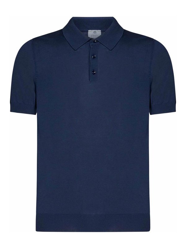 Luigi Borrelli: ポロシャツ - ポロシャツ - ブルー