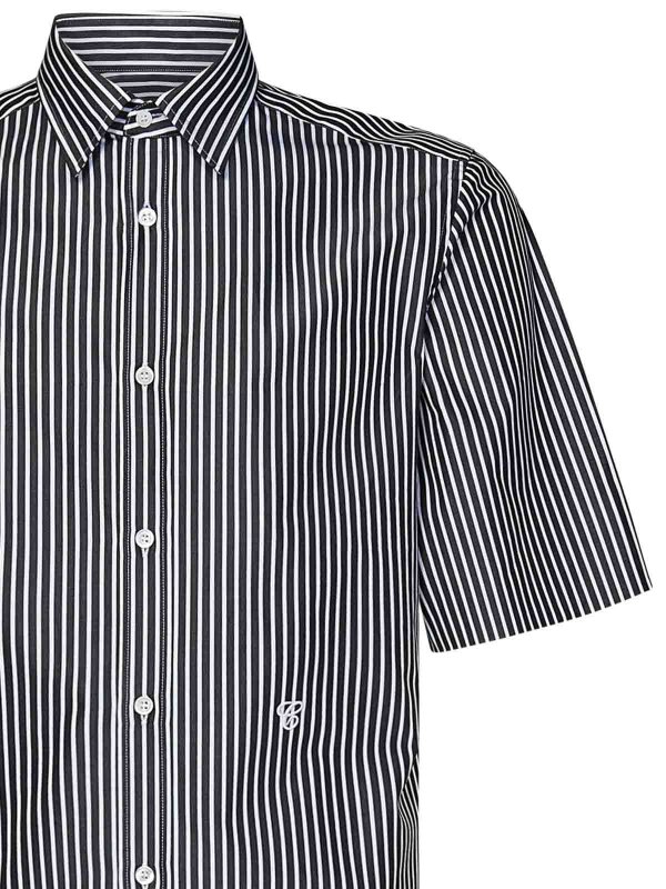 The Best Shops Maison Margiela: shirts - Striped Cotton C Shirt