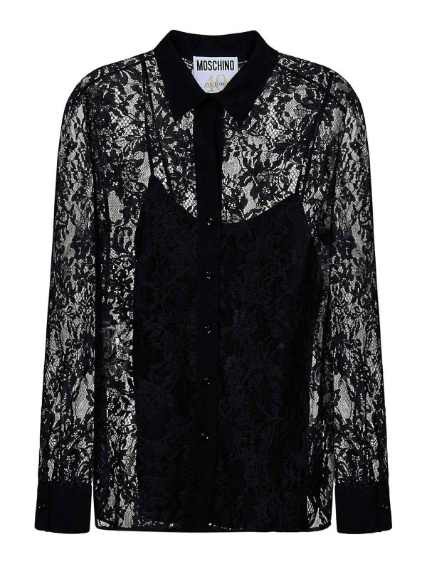 MOSCHINO: shirts - Lace Shirt