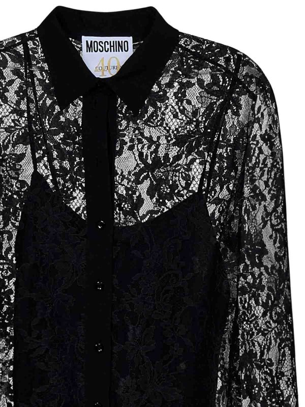 The Best Shops MOSCHINO: shirts - Lace Shirt
