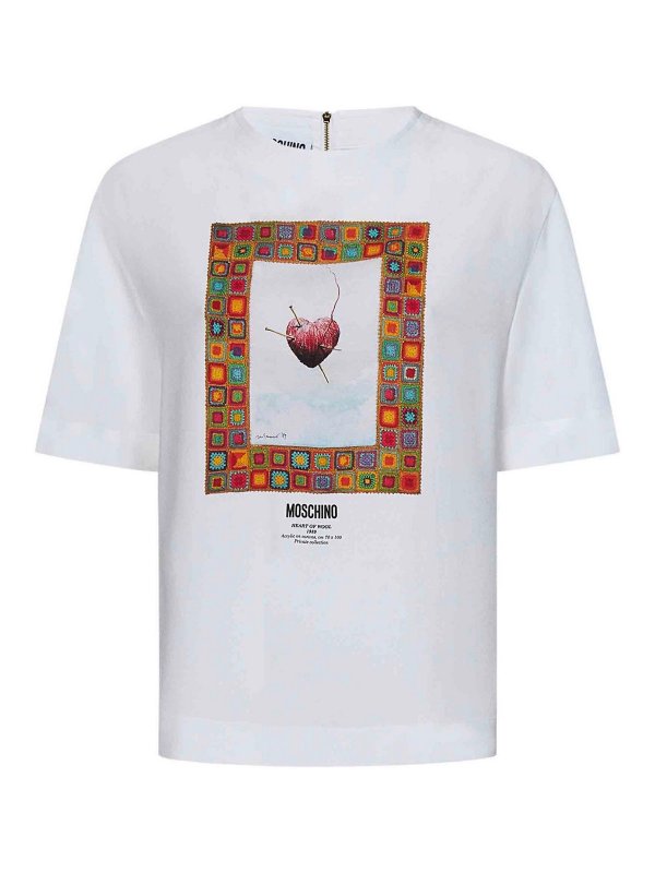 MOSCHINO: Blouses - Blouse - Blanc