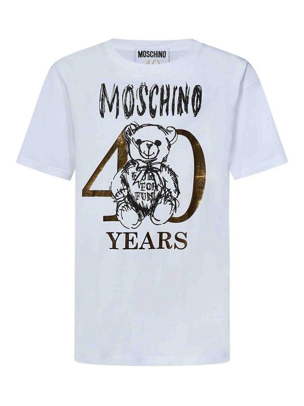 MOSCHINO: Tシャツ - Tシャツ - 白