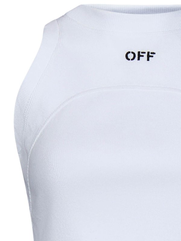 The Best Shops OFF-WHITE: Tops y camisetas sin mangas - Top - Blanco