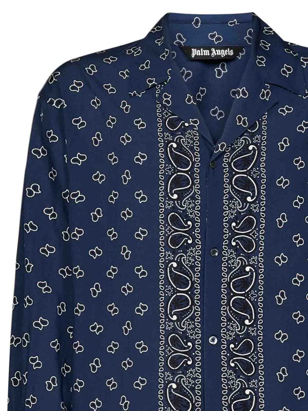 The Best Shops Palm Angels: シャツ - シャツ - ブルー