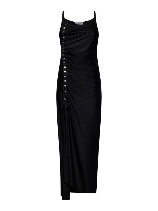 PACO RABANNE: evening dresses - Long black dress