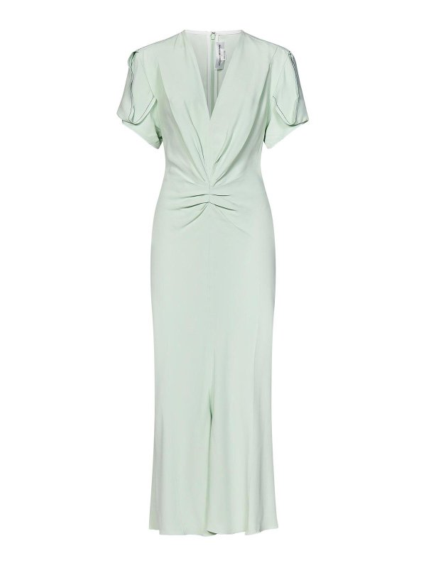 ＜関税込＞Victoria Beckham＊フロントジップ ウール混ドレス ドレス | Victoria Beckham (Women)/ヴィクトリア ベッカム