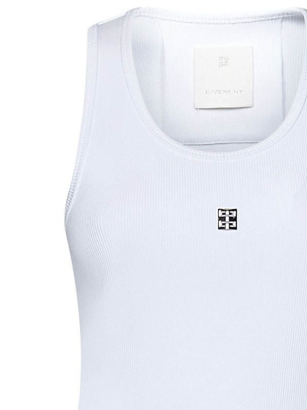 The Best Shops GIVENCHY: Tops y camisetas sin mangas - Top - Blanco