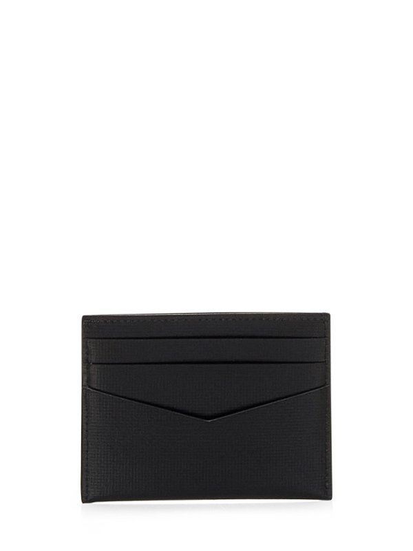 GIVENCHY: wallets & purses online - Black Calfskin Card Holder