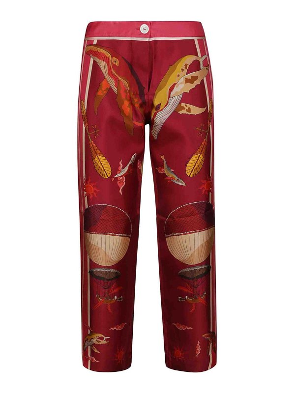 FRANCO FERRARI: Casual Hosen - Casual Hose - Rot