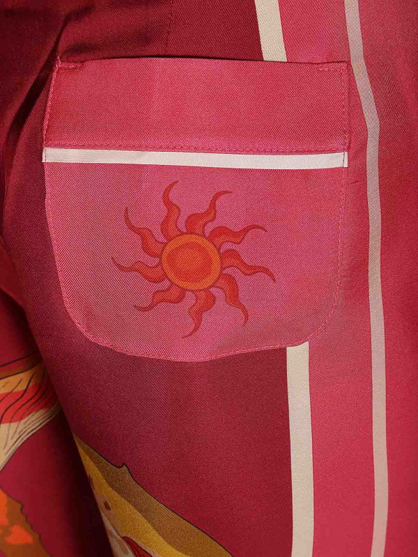 The Best Shops FRANCO FERRARI: Casual Hosen - Casual Hose - Rot