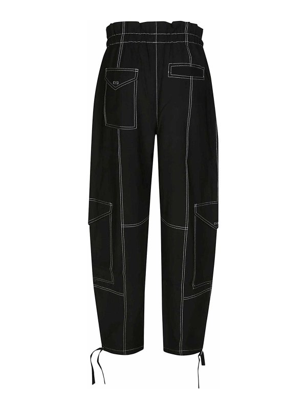 GANNI: Pantalons casual online - Pantalons Décontractés - Noir