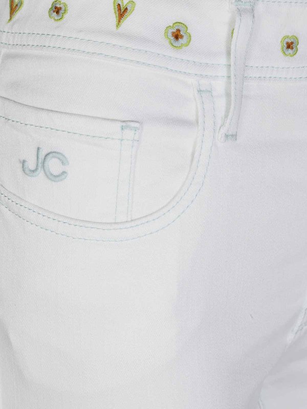 The Best Shops JACOB COHEN: Schlagjeans - Schlagjeans - Weiß