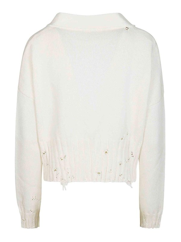 Marni: Cardigans online - Cardigan - Weiß