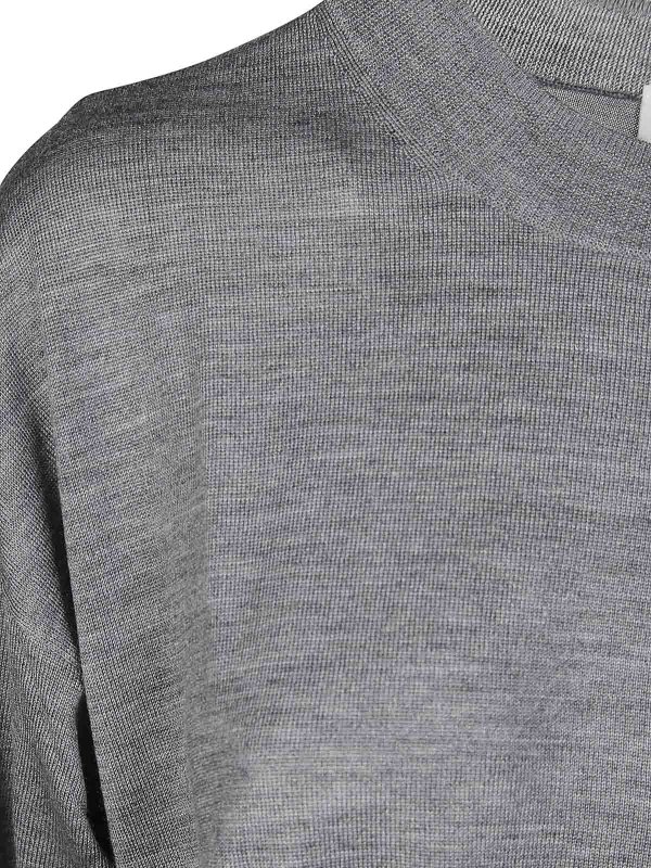 The Best Shops P.A.R.O.S.H.: Strickpullover mit Rundhalsausschnitt - Rundhalspullover - Grau