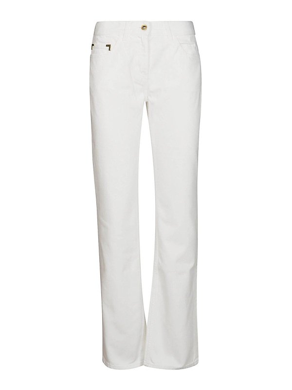 Palm Angels: Jeans Rectos - Vaqueros Rectos - Blanco