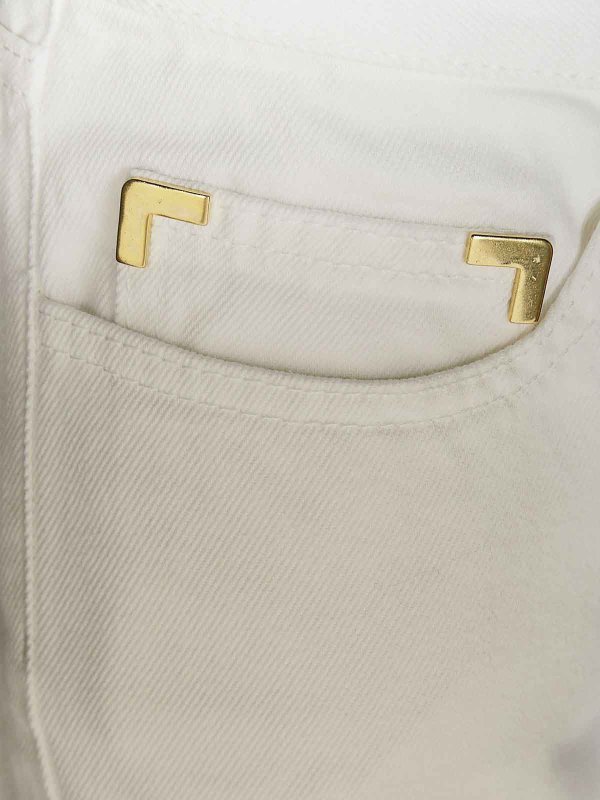 The Best Shops Palm Angels: Jeans Rectos - Vaqueros Rectos - Blanco