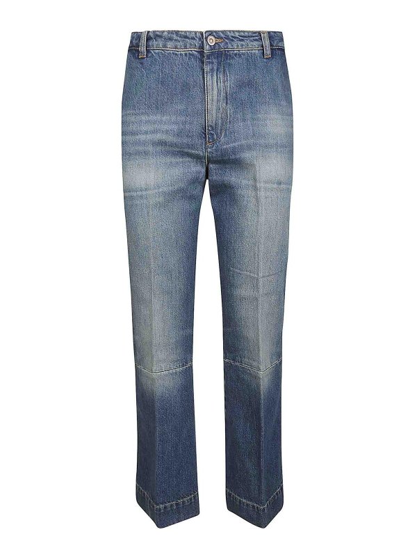 VICTORIA BECKHAM: Jeans Rectos - Vaqueros Rectos - Gris