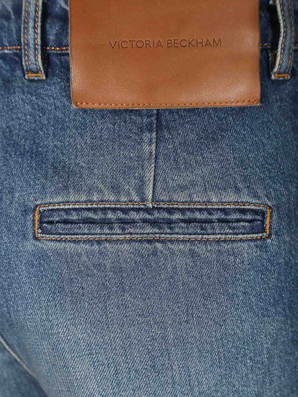 The Best Shops VICTORIA BECKHAM: Jeans Rectos - Vaqueros Rectos - Gris