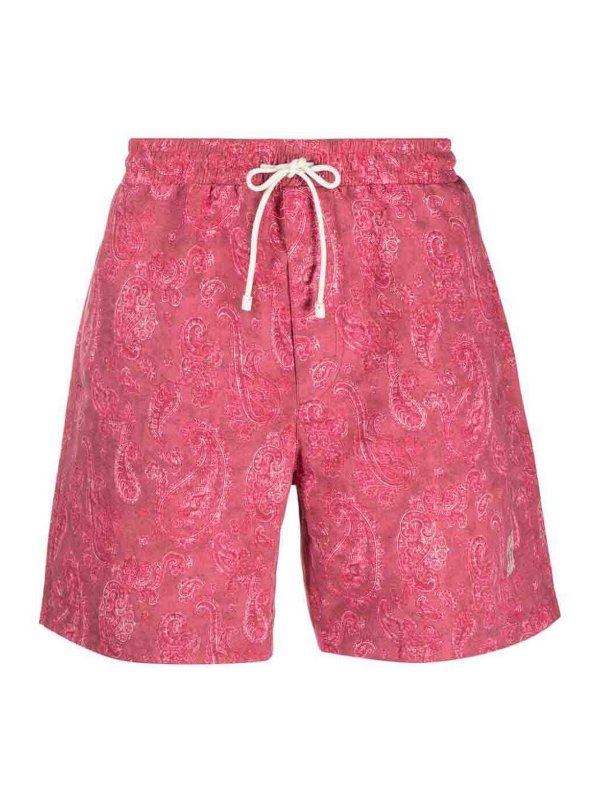 BRUNELLO CUCINELLI: Bañadores y boxer de baño - Boxers De Baño - Rojo
