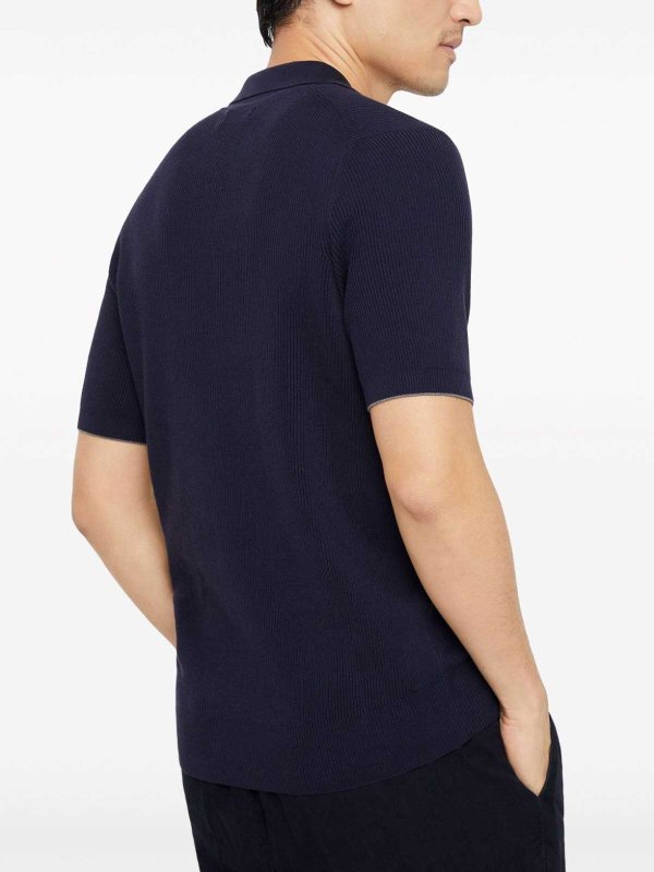 Polo - Azul shop online: BRUNELLO CUCINELLI