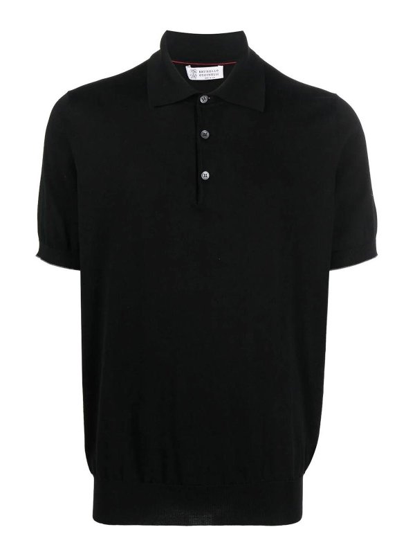 BRUNELLO CUCINELLI: Poloshirts - Poloshirt - Schwarz