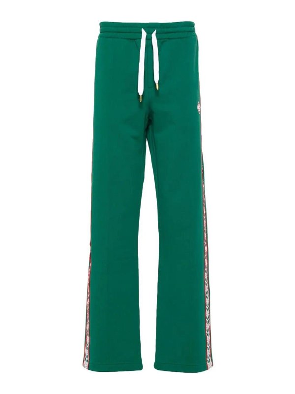 CASABLANCA: スウェットパンツ - トラックスーツ ボトムス - 緑