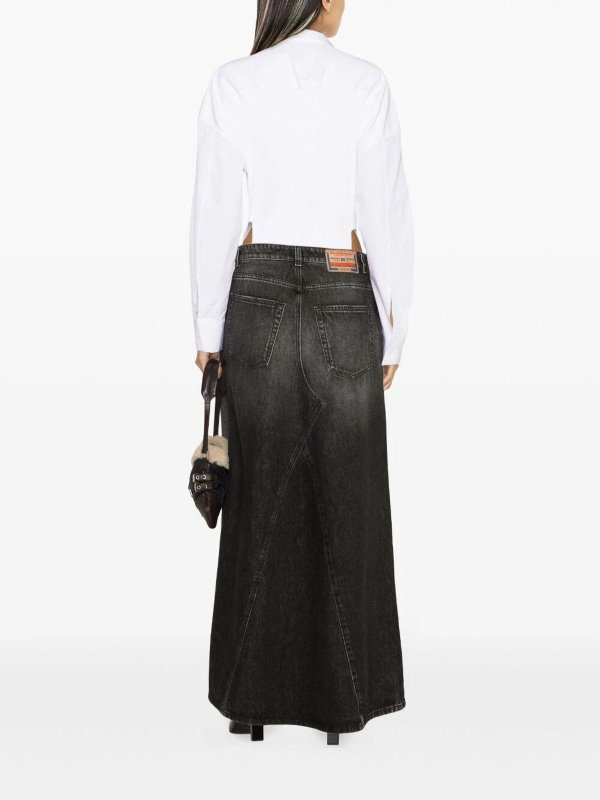 The Best Shops DIESEL: Faldas largas - Falda Larga - Negro