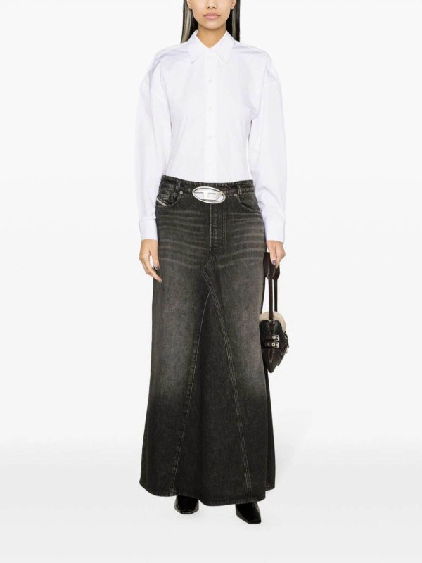 Falda Larga - Negro shop online: DIESEL