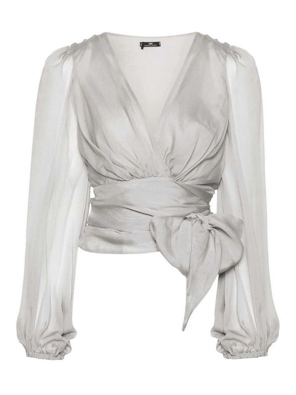 ELISABETTA FRANCHI: Camisas - Camisa - Gris Claro