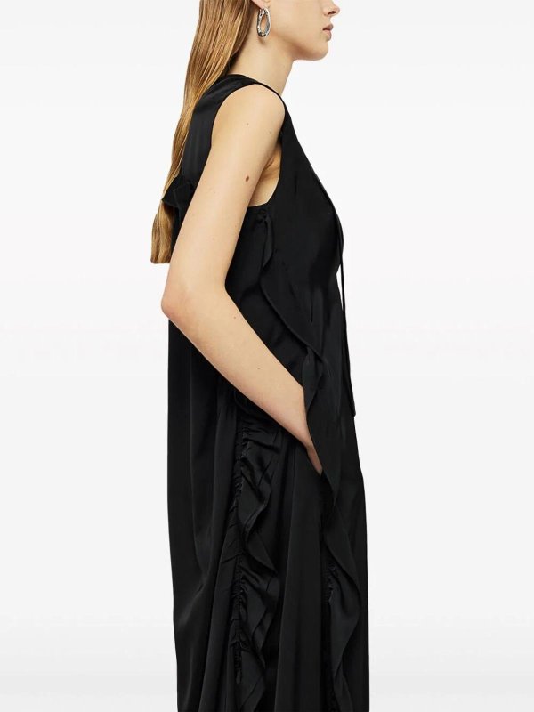 JIL SANDER: ニーレングスドレス online - 膝丈ドレス - 黒